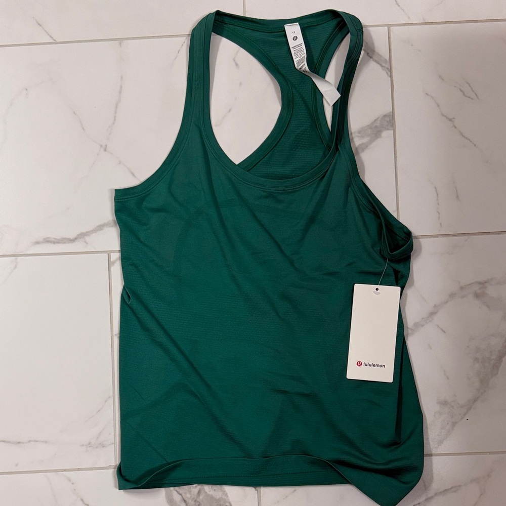 lululemon athletica Teal Racerback Tank Top